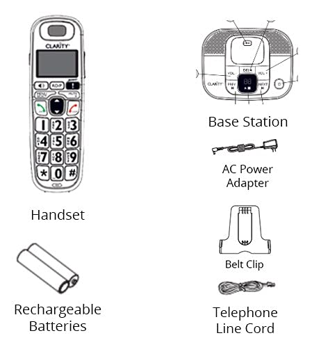 Amplified Low Vision Cordless Phone with CID Display C455