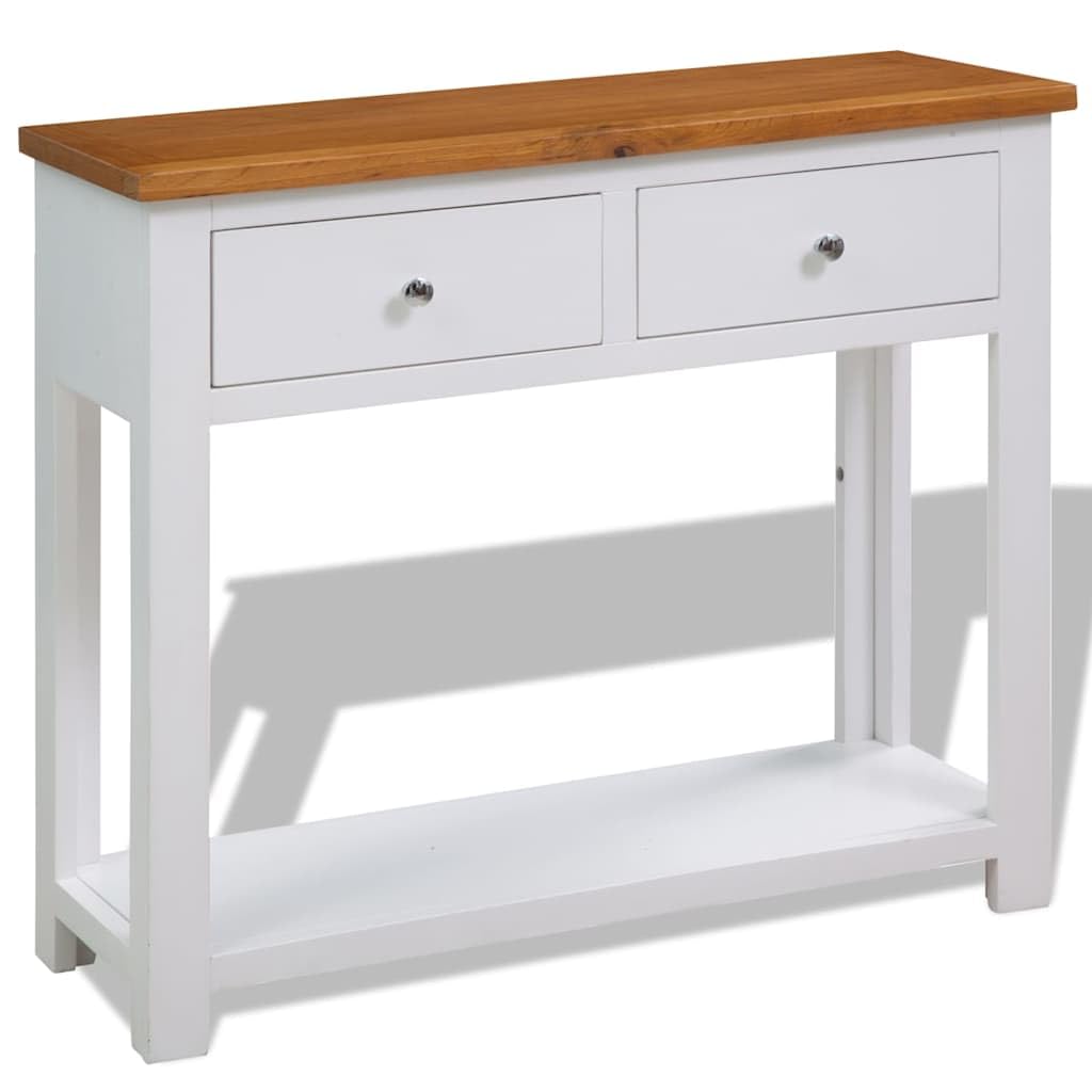 Solid Oak Wood Console Table P292828