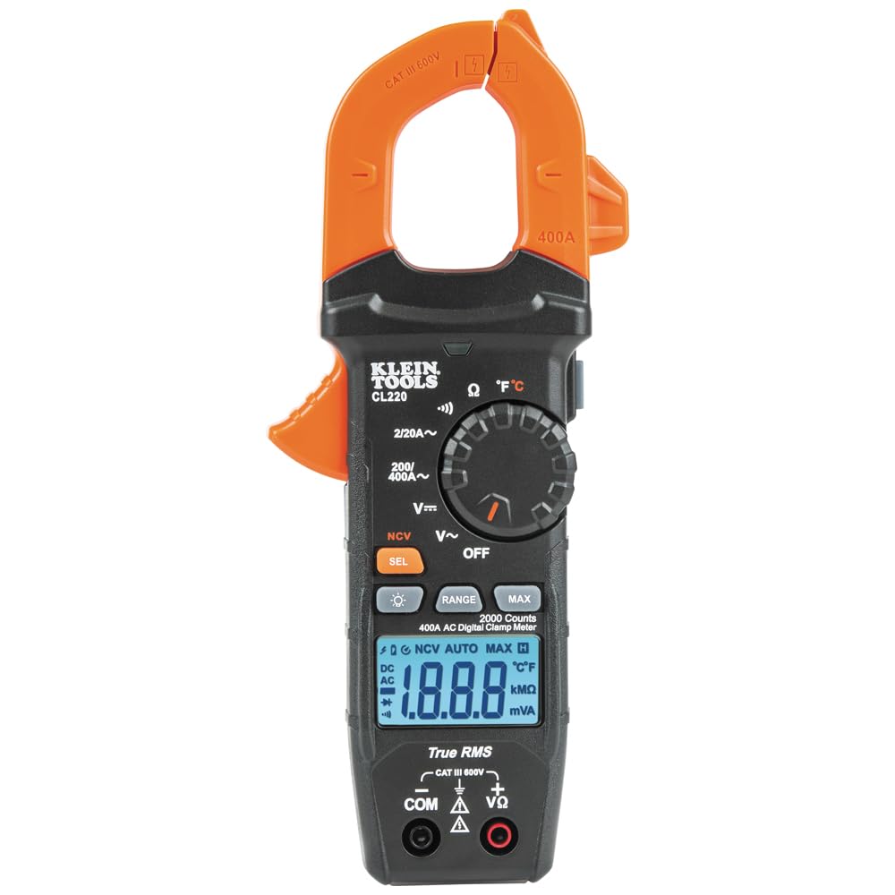 Digital Clamp Meter, Auto-Ranging 400 Amp AC J133