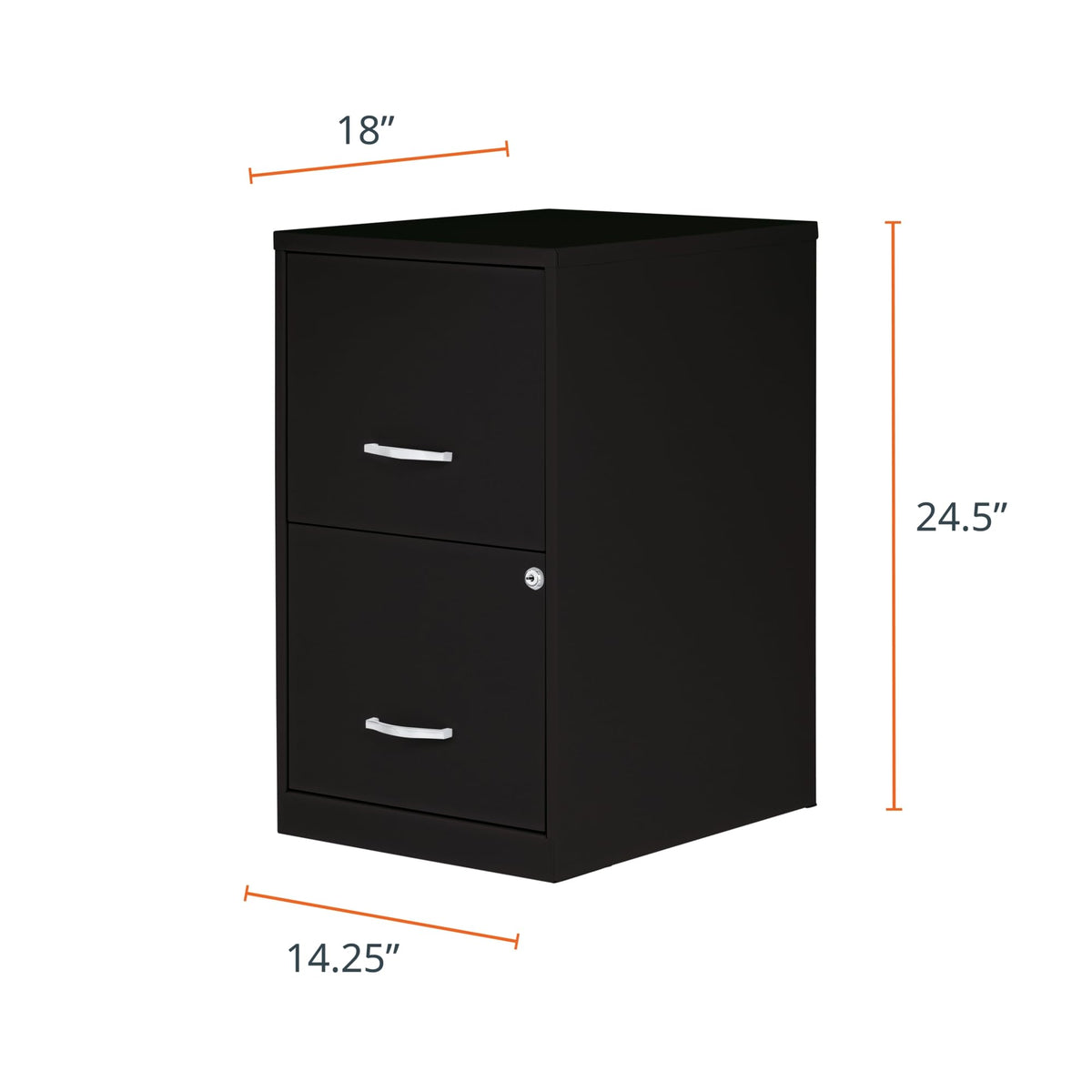 2 Drawer Locking Steel Filing Cabinet I95173