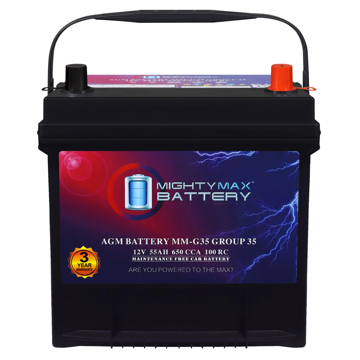 12V 55Ah AGM Replacement Battery E686780