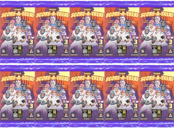 Football Trading Cards with 10 Sealed Foil Packs O148696