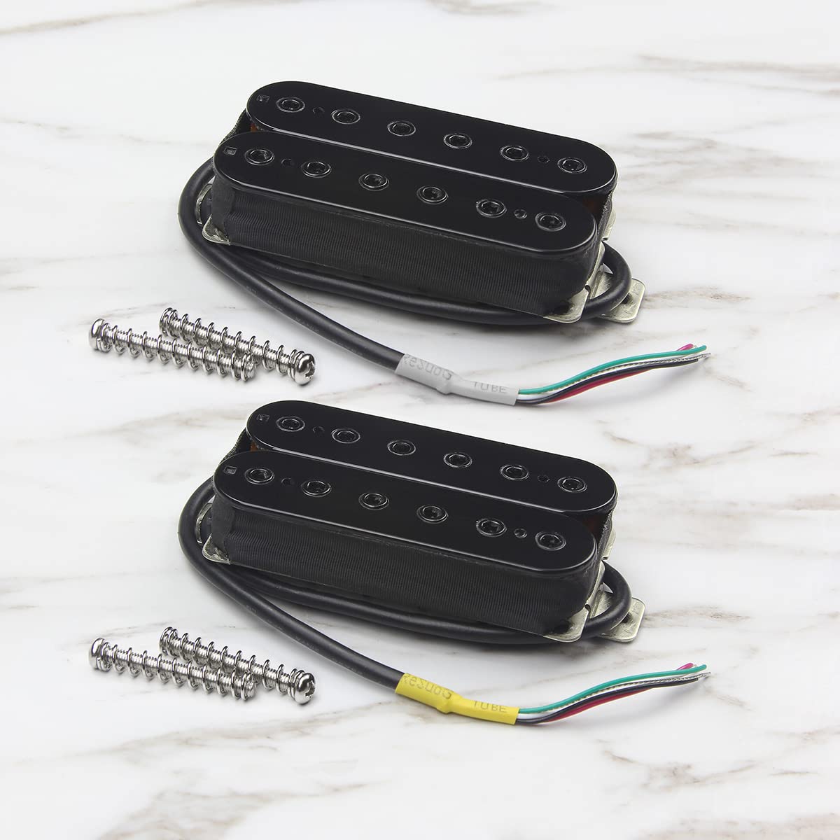 Alnico 5 Electric Guitar Humbucker Pickup Set Black P597259