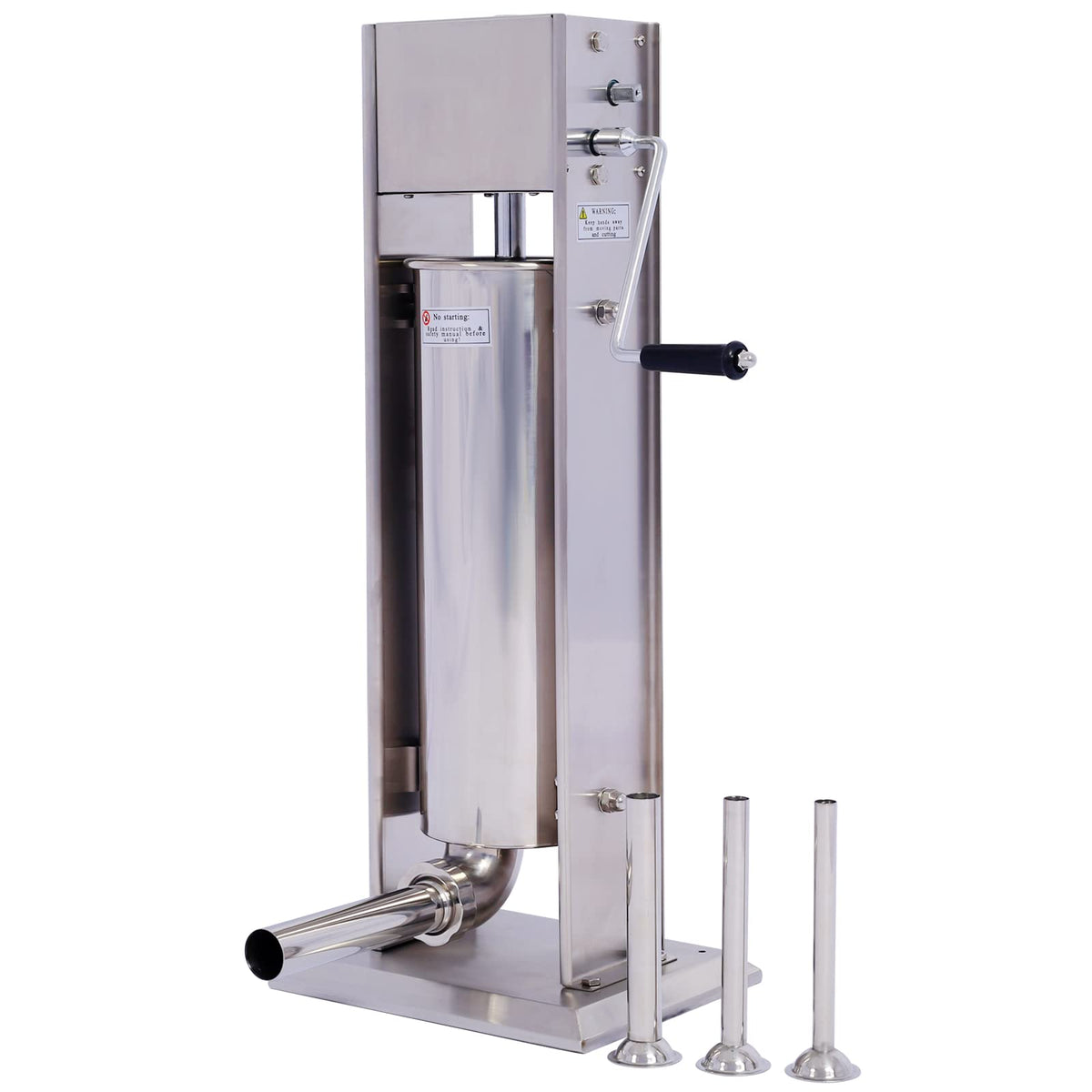 Stainless Steel Sausage Stuffer 15LB 7L with 4 Nozzles W925