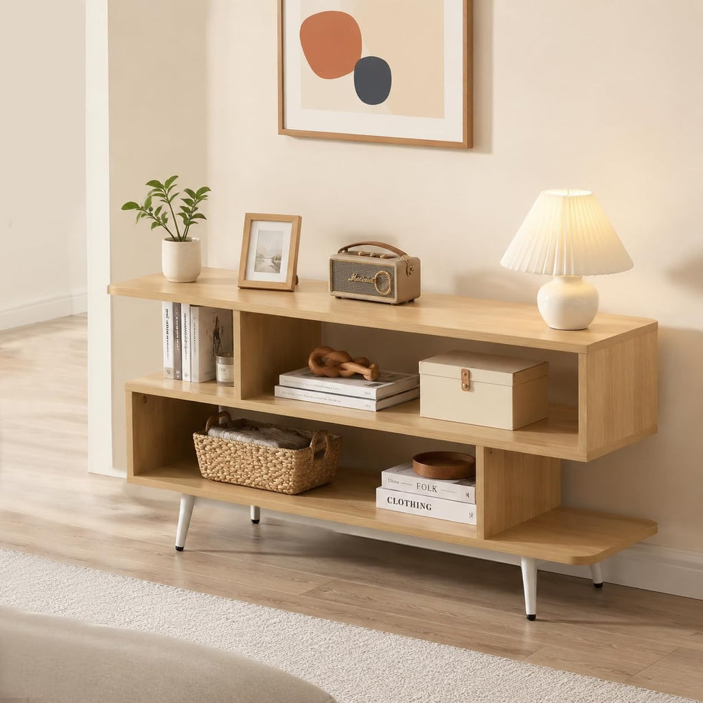 TV Stand with 3 Open Storage Shelf V211509