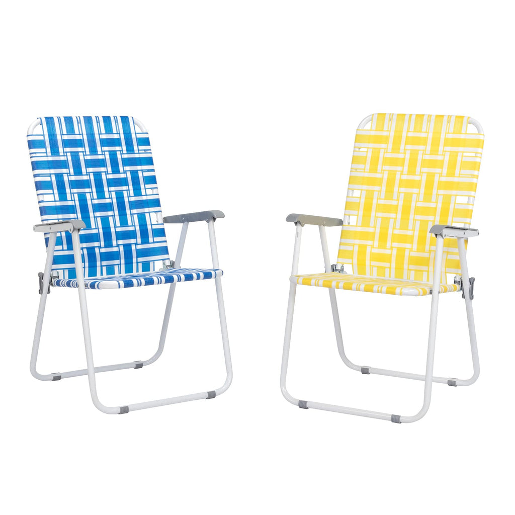 Folding Webbed Lawn Beach Chair D9661