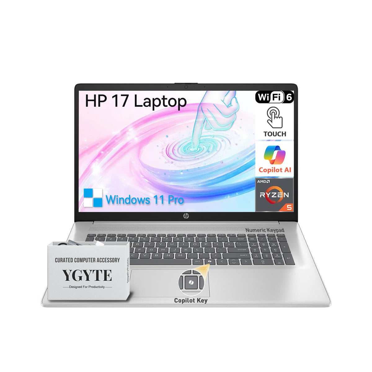 17.3" Touchscreen Laptop, Ryzen 5, 32GB RAM 1TB SSD C966252