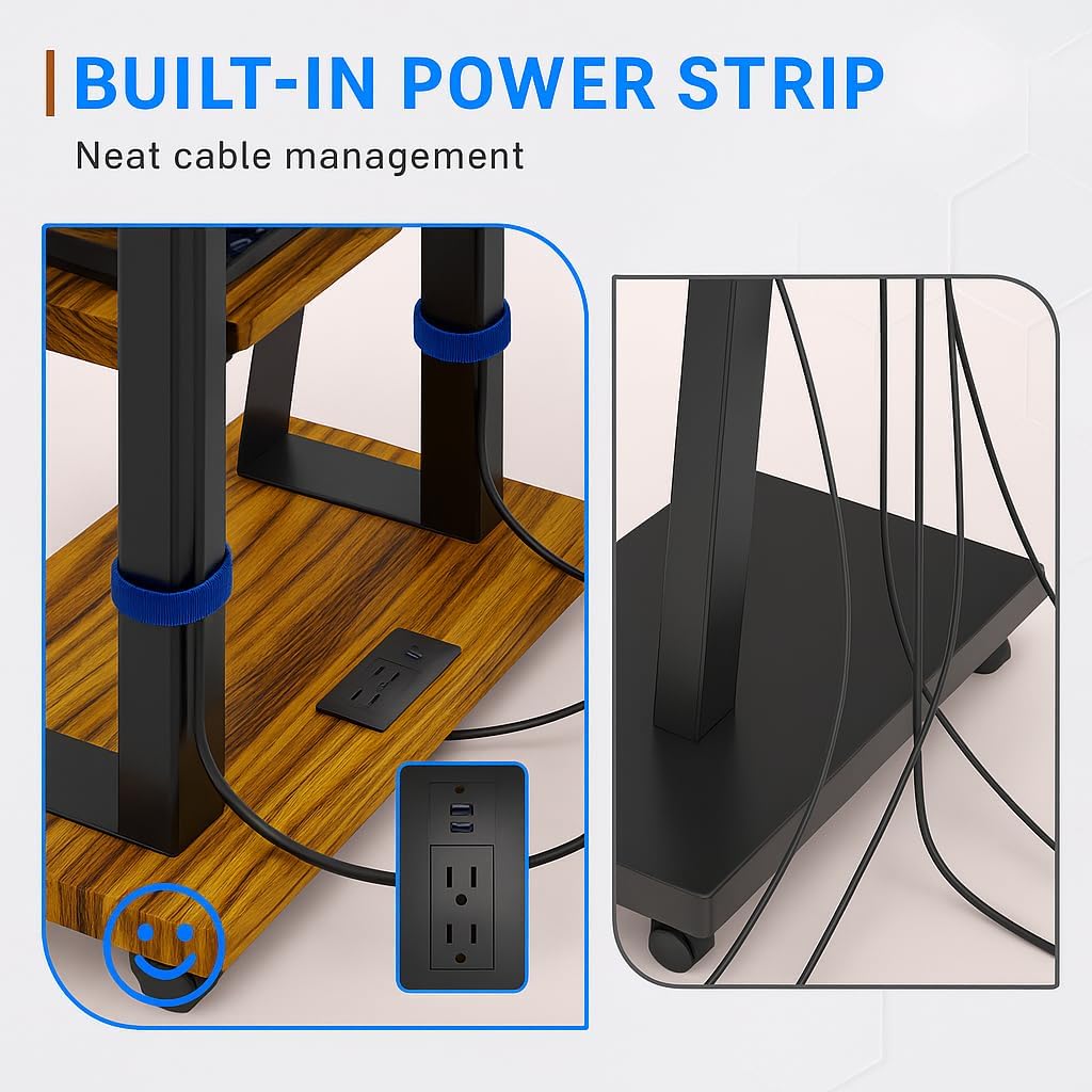 Rolling TV Stand for 32-80 Inch TVs U412412