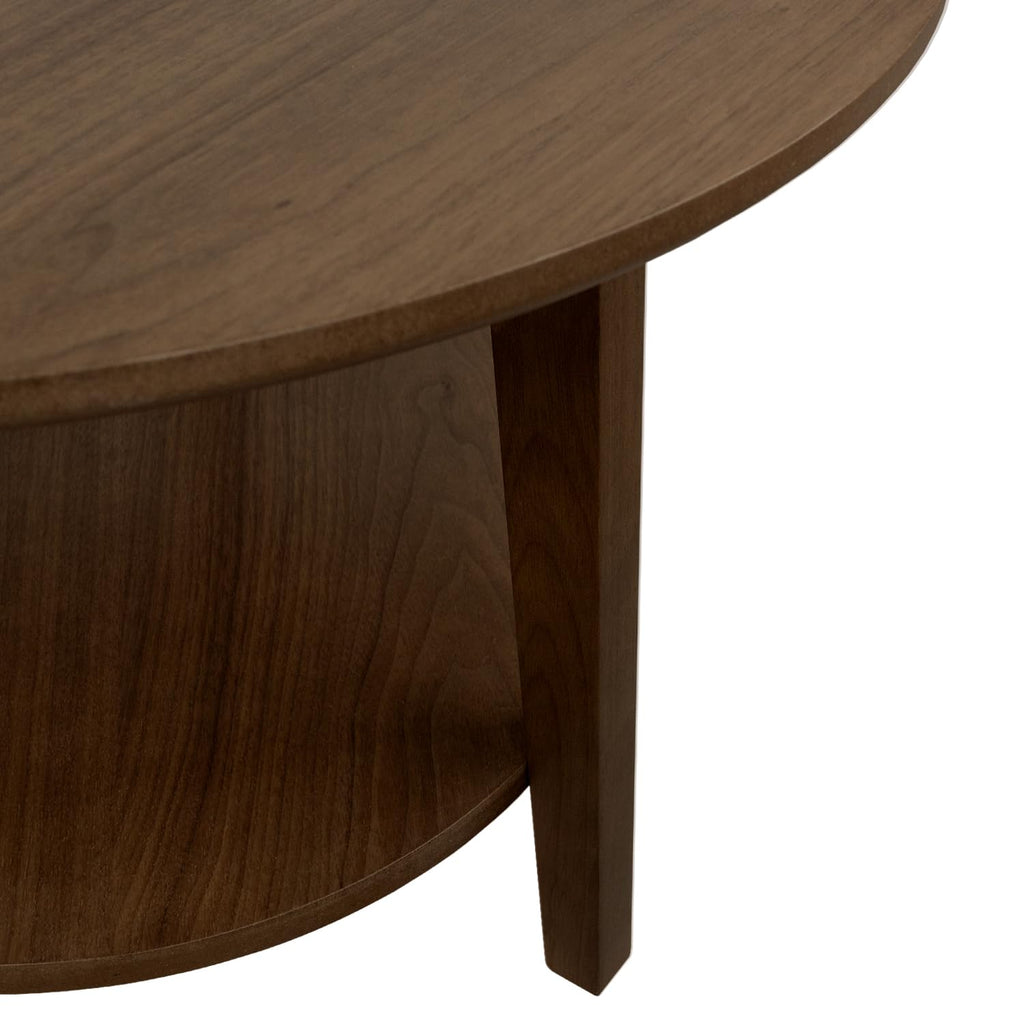 2-Tier Round Wood Coffee Table Q348827