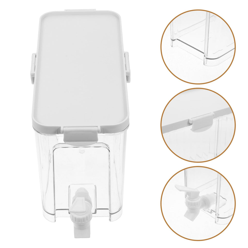 Refrigerator Water Jug with Faucet Large Capacity Beverage Dispenser U9238
