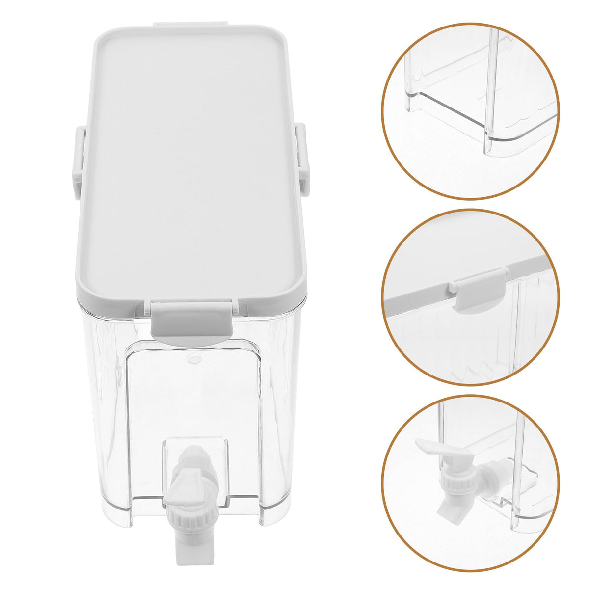 Refrigerator Water Jug with Faucet Large Capacity Beverage Dispenser U9238