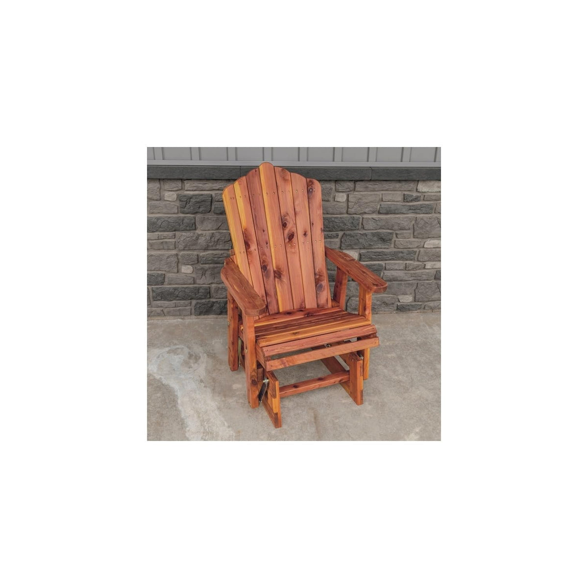 Cedar Fan-Back Outdoor Rocker S263