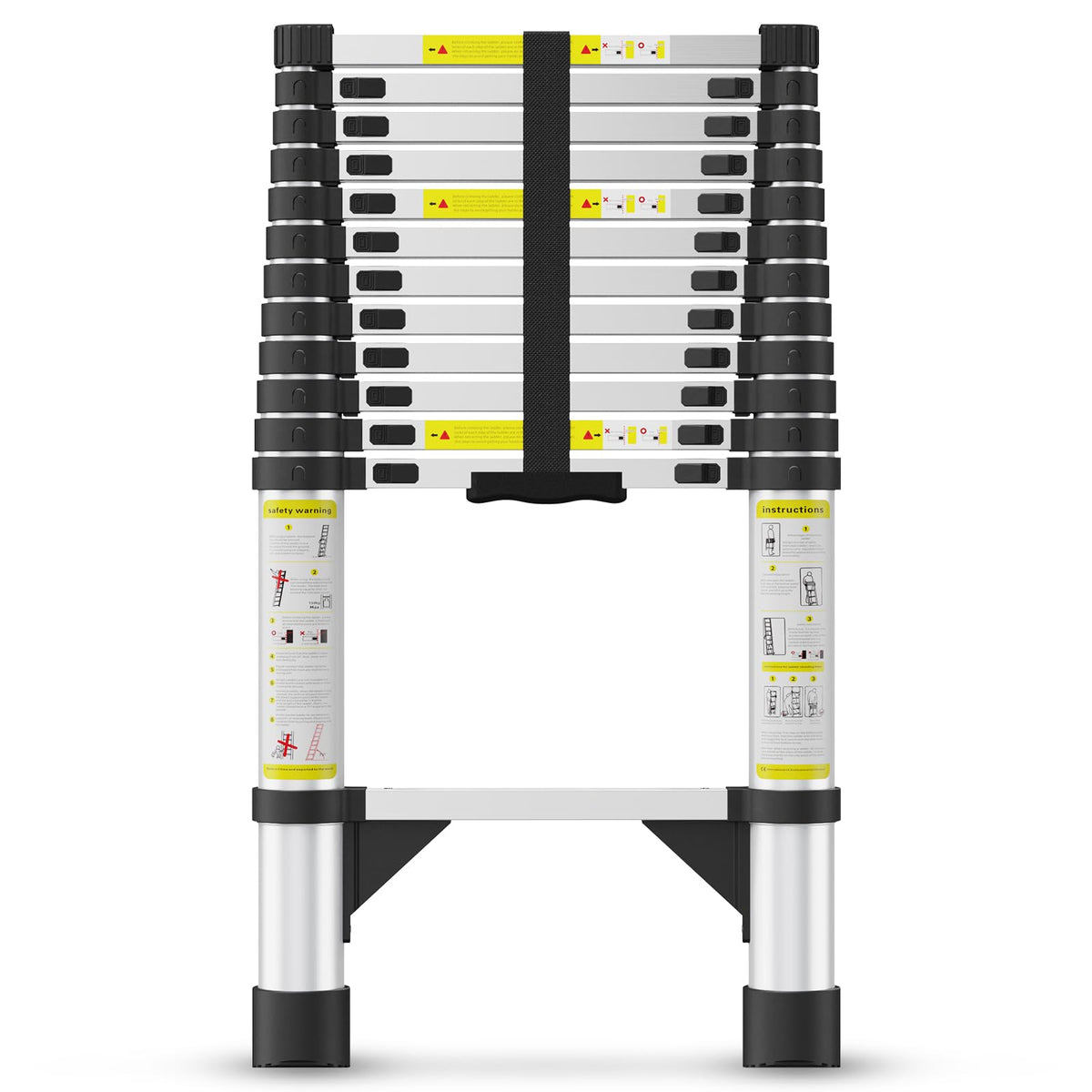 12.5 FT Aluminum Telescoping Ladder I520107