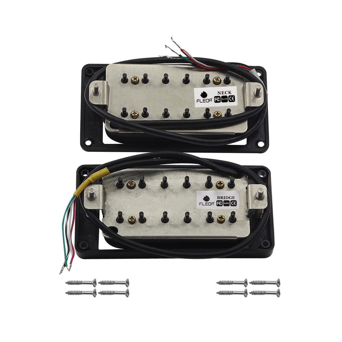 Alnico 5 Electric Guitar Humbucker Pickup Set Black P597259