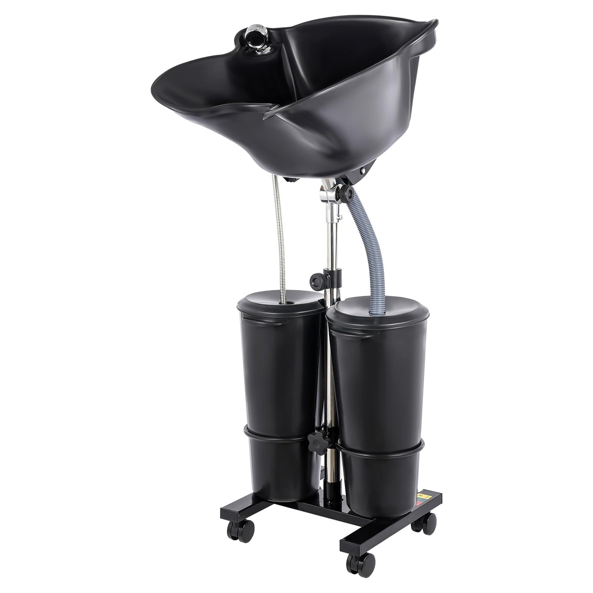 Portable Shampoo Bowl with Electric Pump, Adjustable Height Hair Washing Station with 2 Bucket P27446