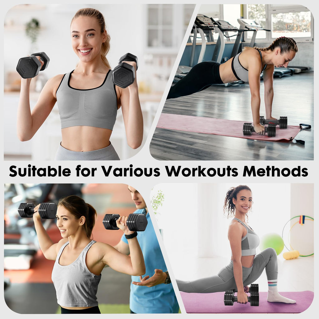 Adjustable Dumbbell Set 2lb 3lb 4lb 5lb D705791