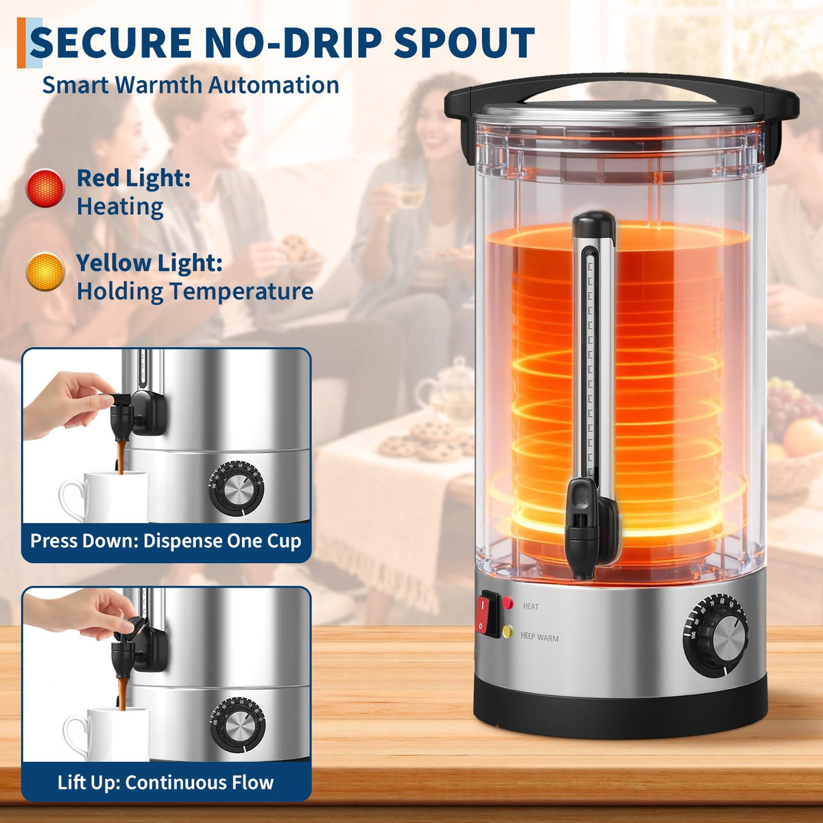 70-Cup Stainless Steel Coffee Urn D221378
