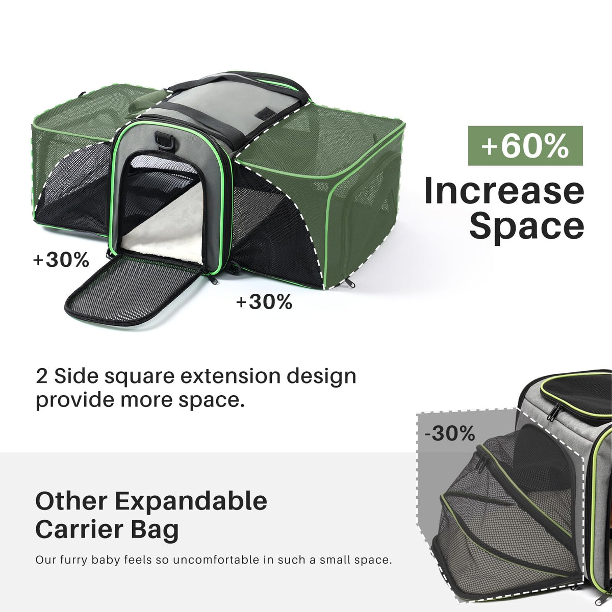 Expandable Cat Carrier Z338