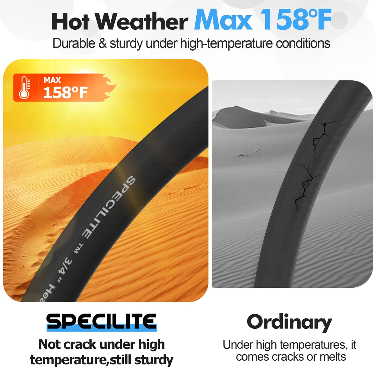 3/4" Hot/Cold Garden Water Hose 100 ft W145210