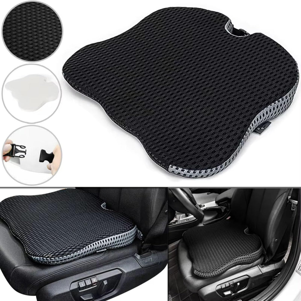 Black Memory Foam Car Seat Booster Cushion D6373