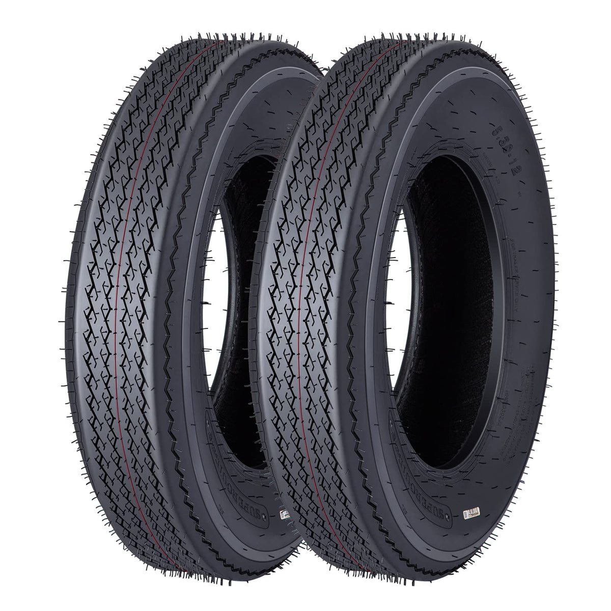 5.3-12 Trailer Tires Load Range C 6PR T44642