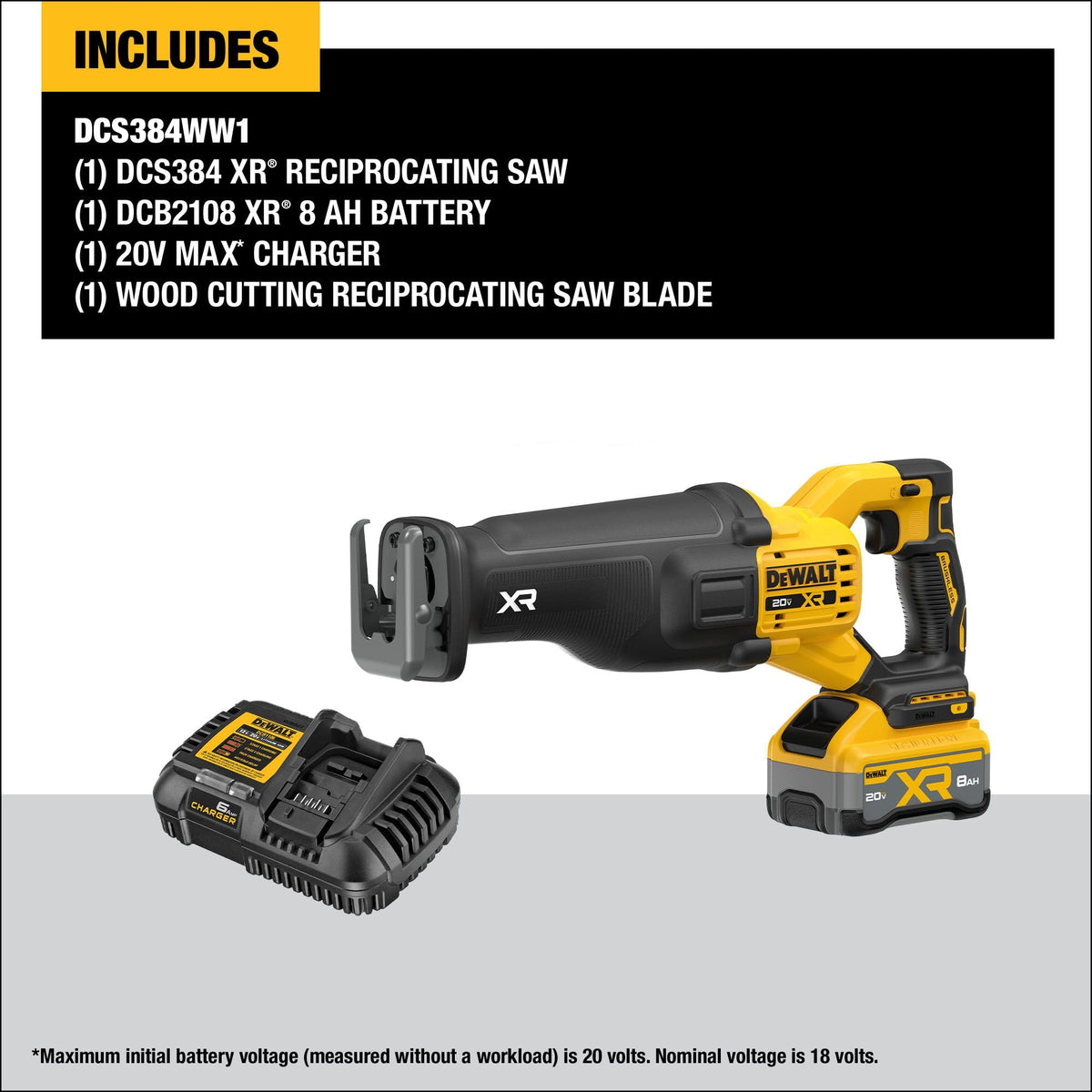 Cordless Reciprocating Saw Kit with Battery and Charger S303