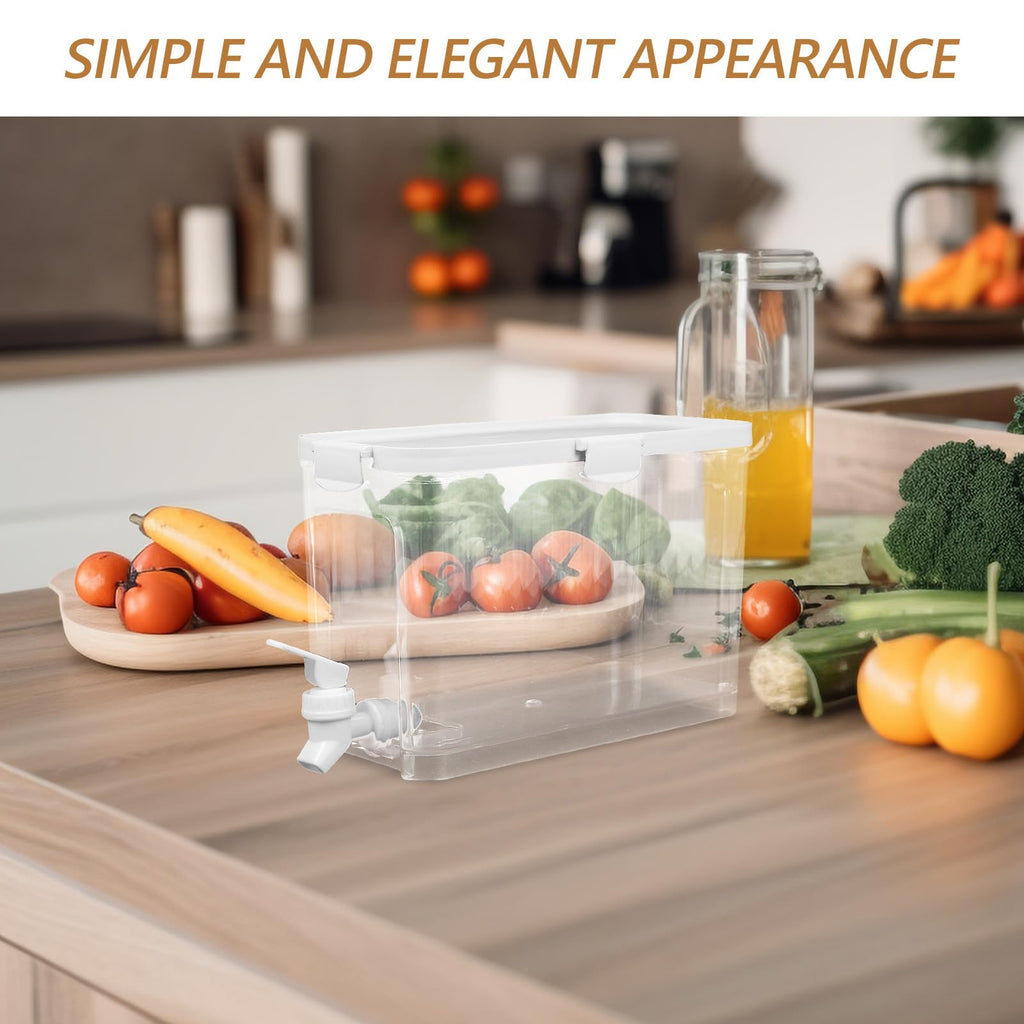 Refrigerator Water Jug with Faucet Large Capacity Beverage Dispenser U9238