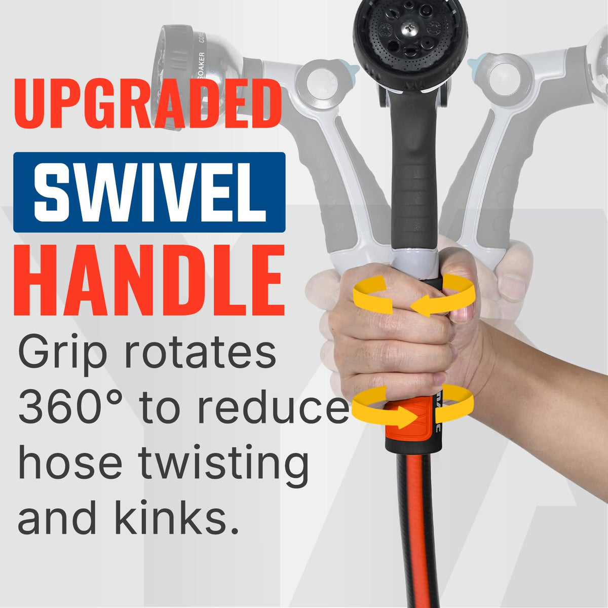 100ft Garden Hose 5/8in I.D. with Swivel Brass Handle R987