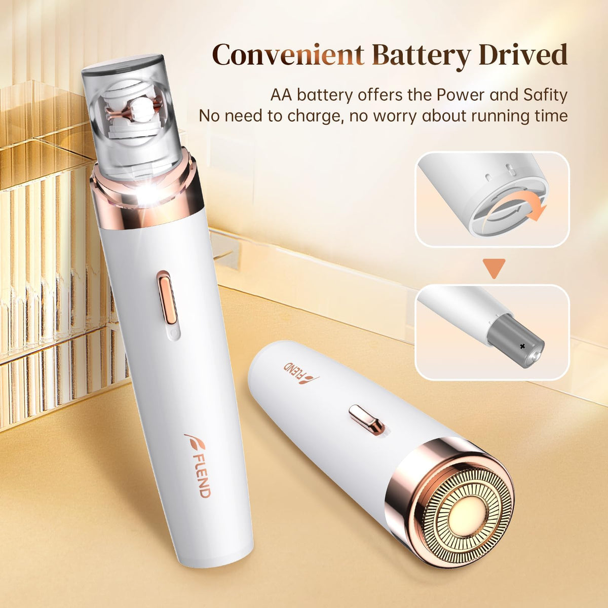 2-in-1 Facial Hair Removal Epilator with LED Light R16451