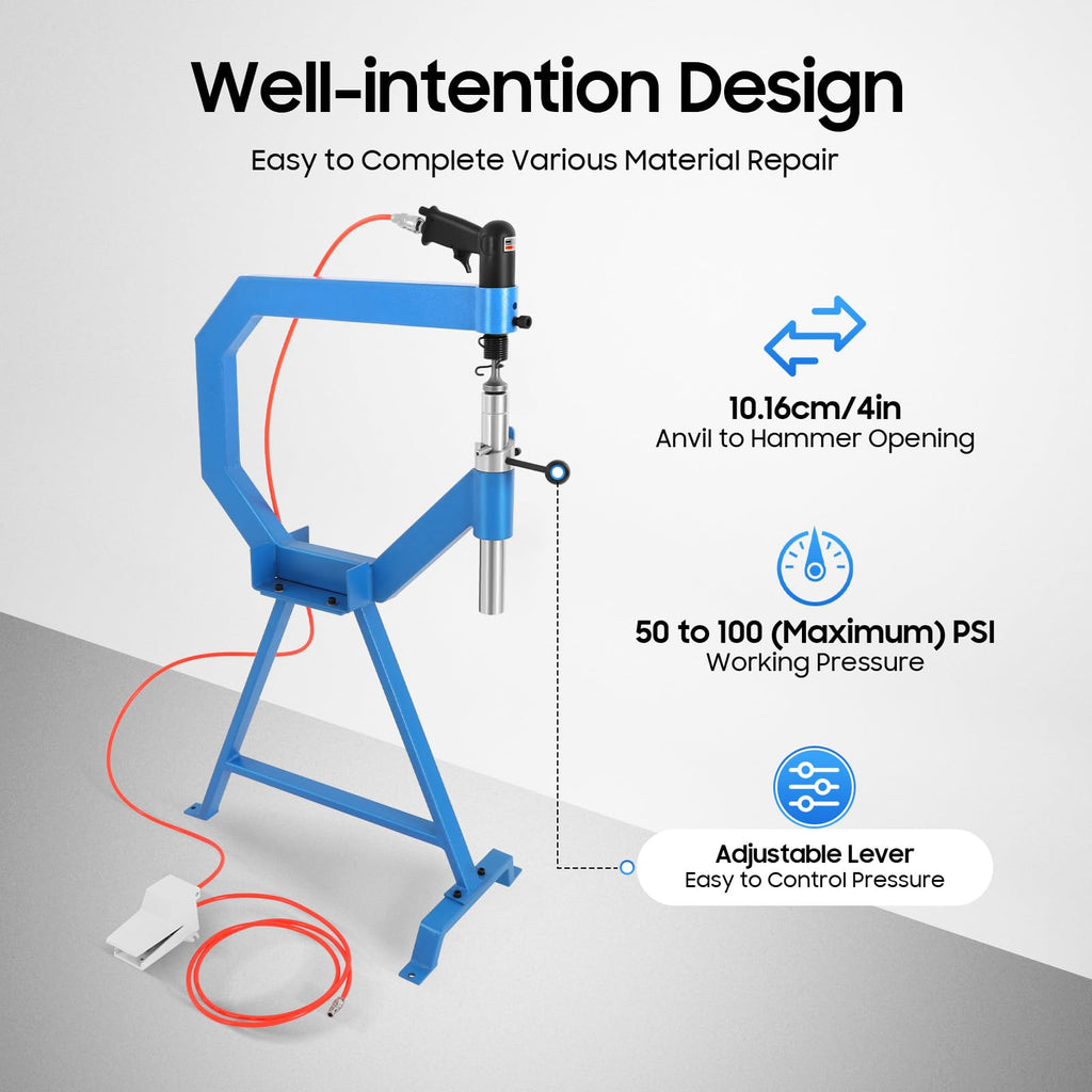 Pneumatic Planishing Hammer with 3 Anvils M32743