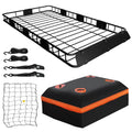64" x 39" x 5" 200lb Heavy Duty Roof Rack Carrier Basket with Waterproof Bag E856660