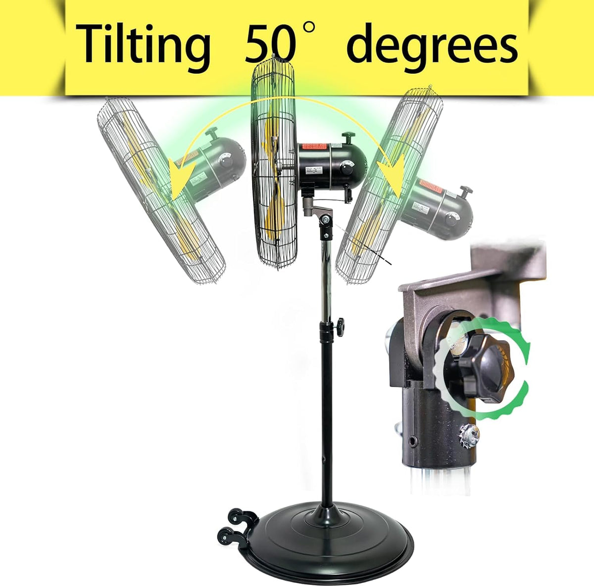 20 Inch 3-Speed Oscillating Pedestal Fan K95962
