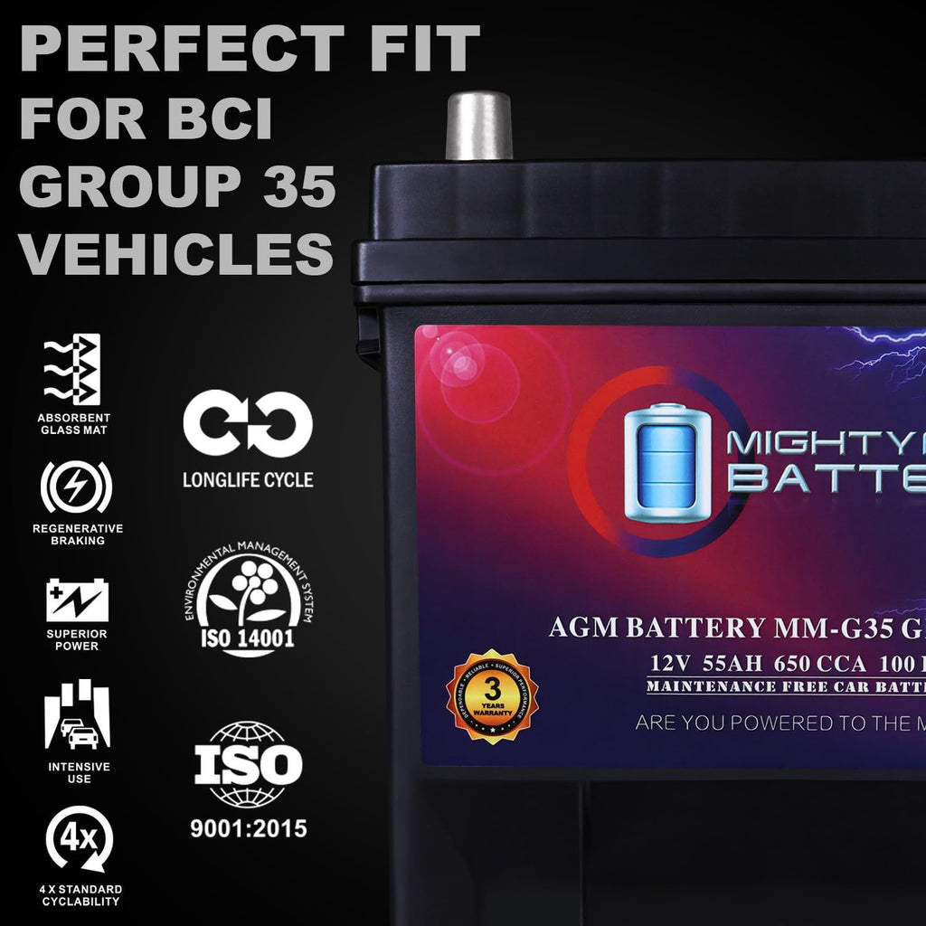 12V 55Ah AGM Replacement Battery E686780