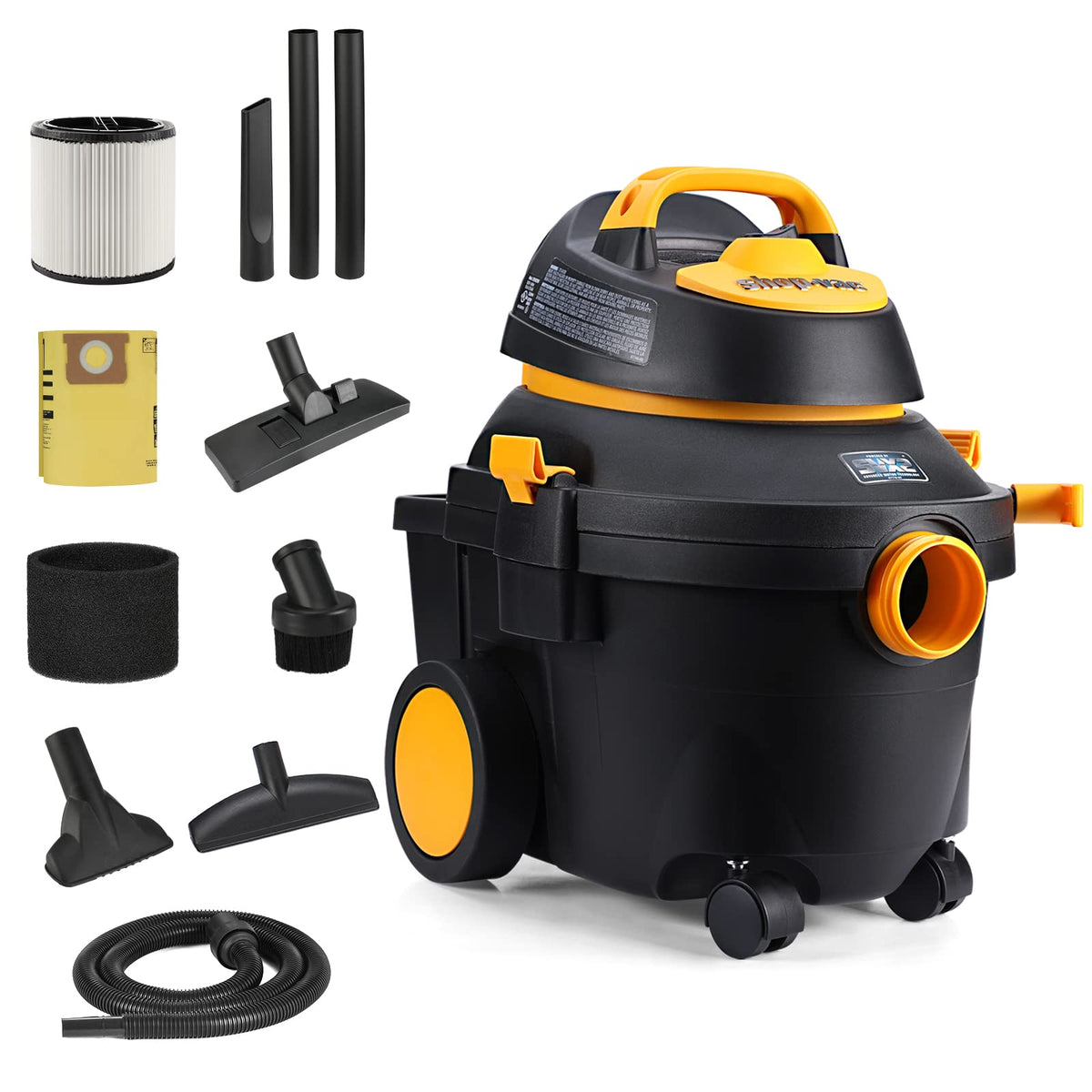 4 Gallon 5.5 Peak HP Wet/Dry Utility Vacuum with Cart I196141