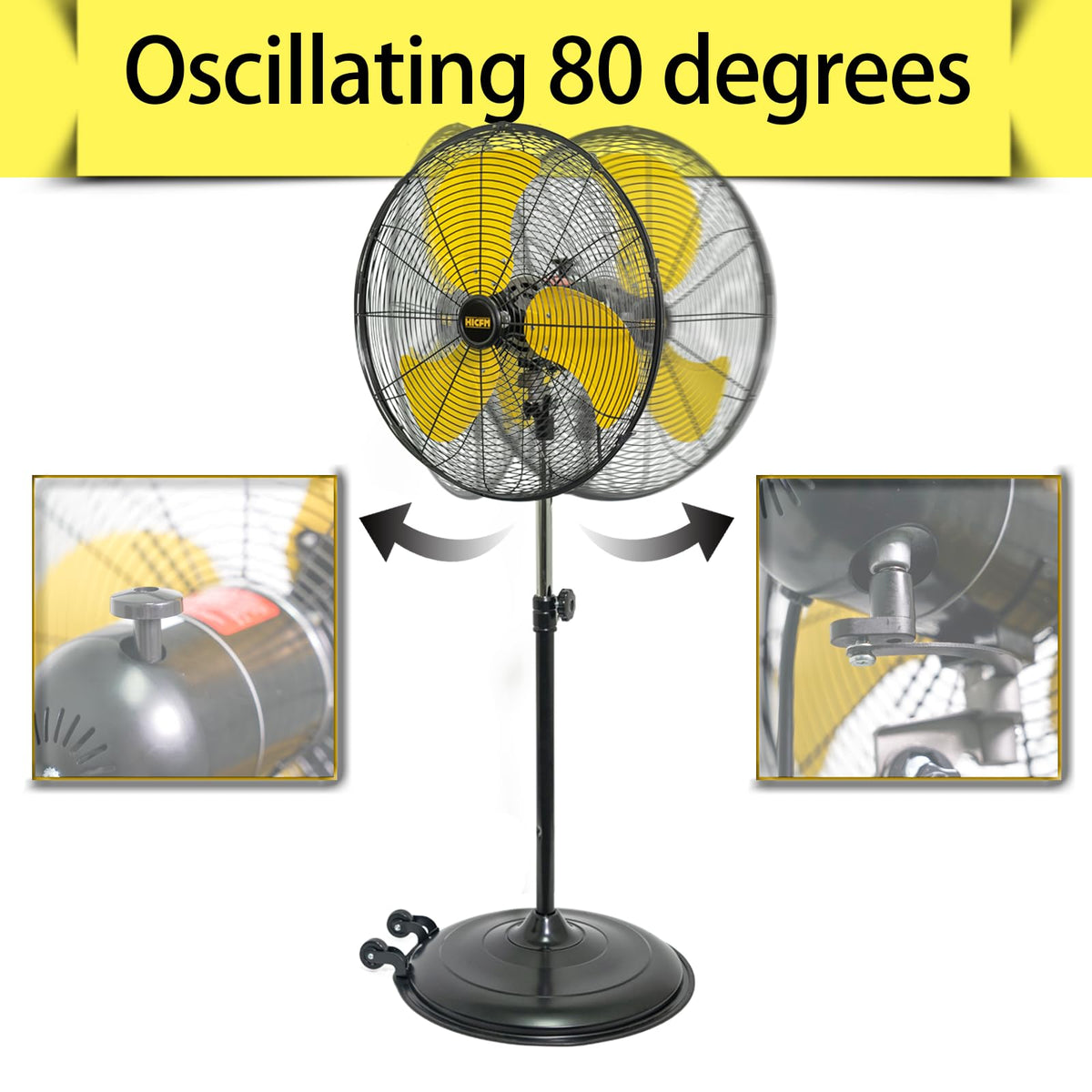 20 Inch 3-Speed Oscillating Pedestal Fan K95962
