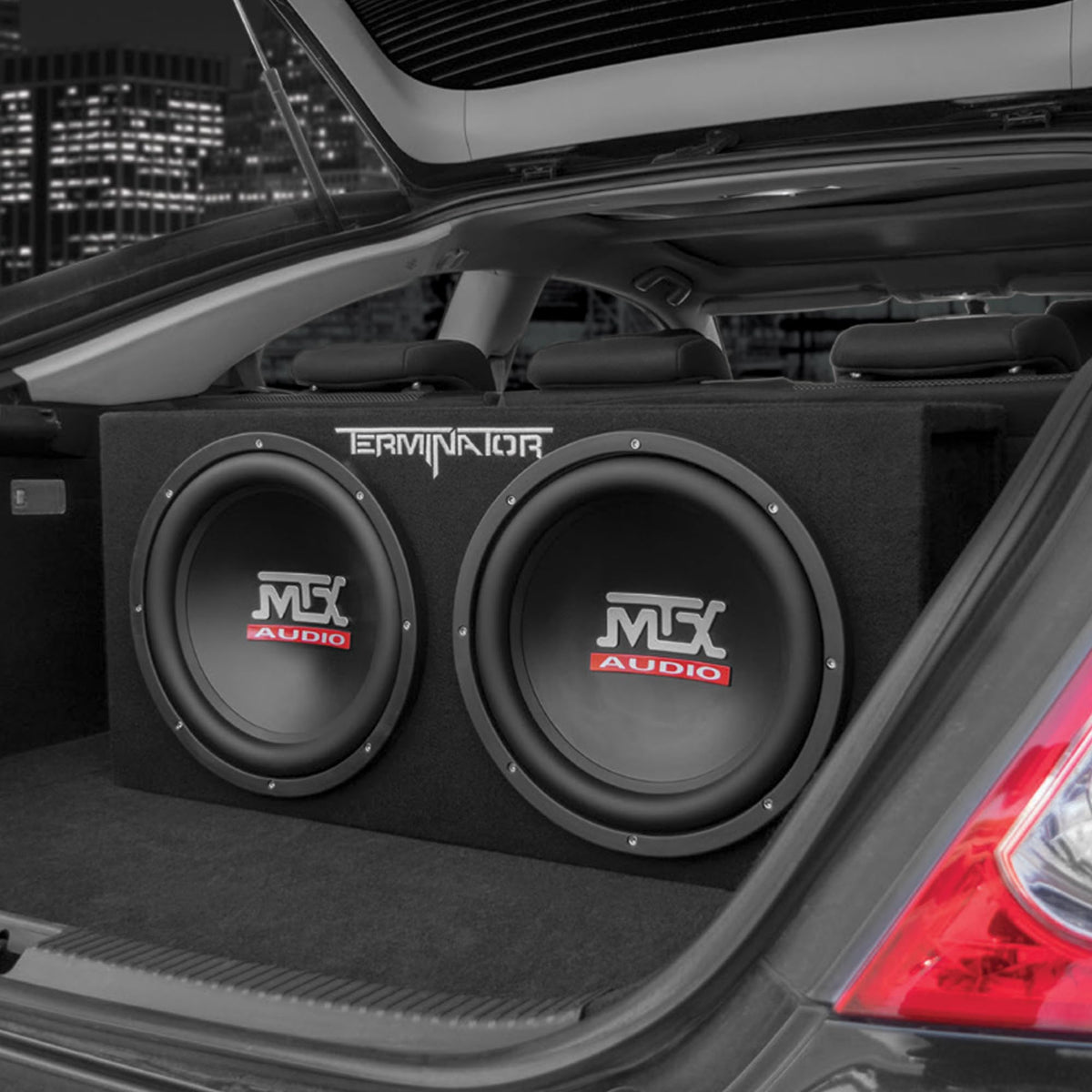 12" 1200 Watt Car Subwoofer Enclosure with Amplifier & Wiring Kit B1567