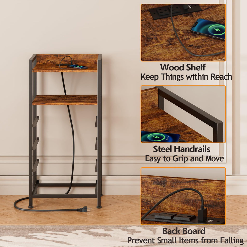 4 Drawer Night Stand with Charging Station V752