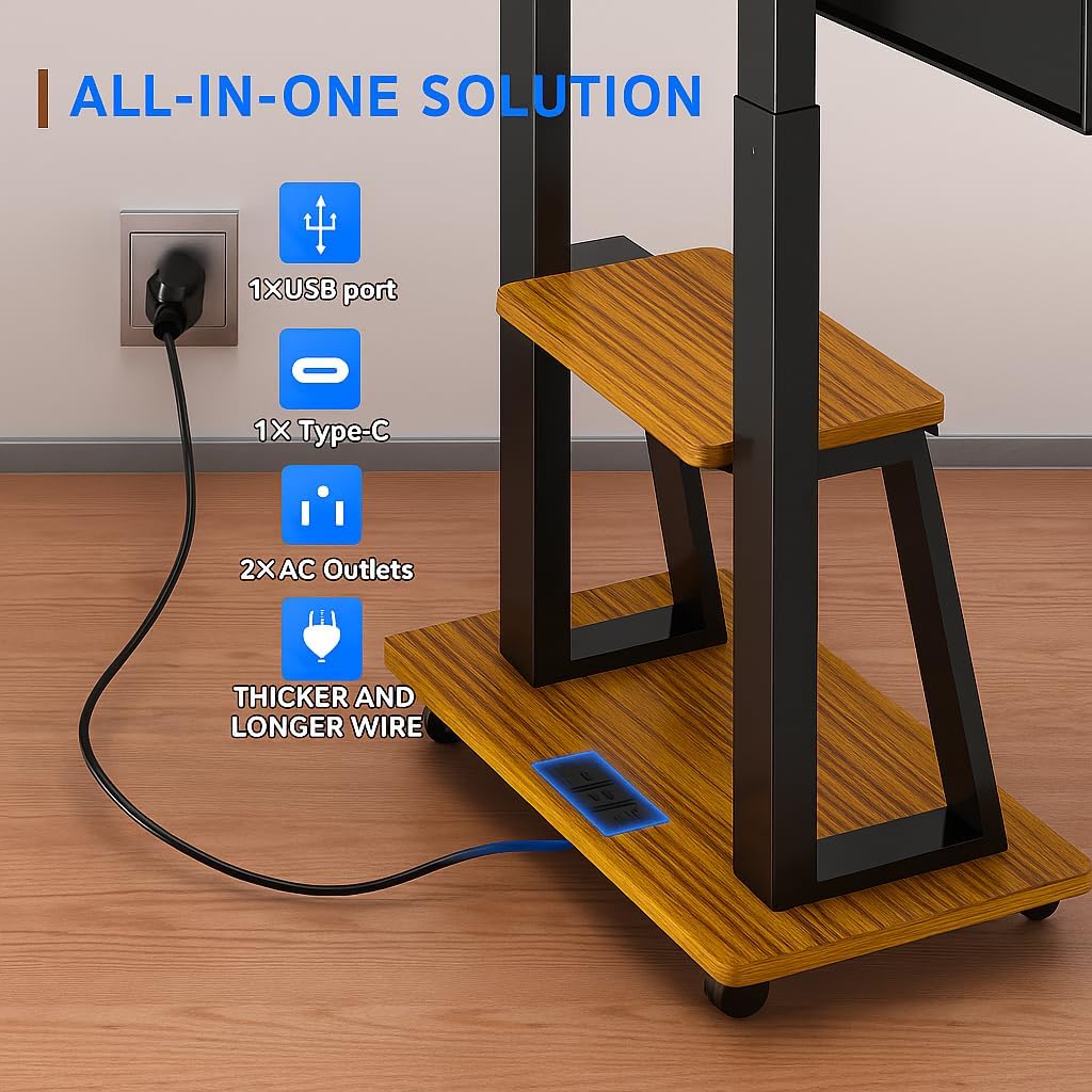 Rolling TV Stand for 32-80 Inch TVs U412412