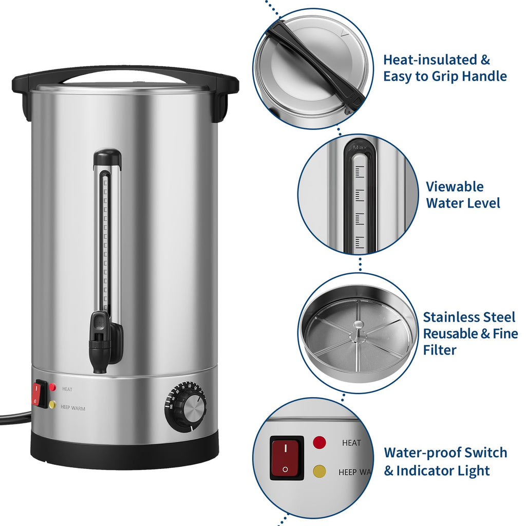 70-Cup Stainless Steel Coffee Urn D221378