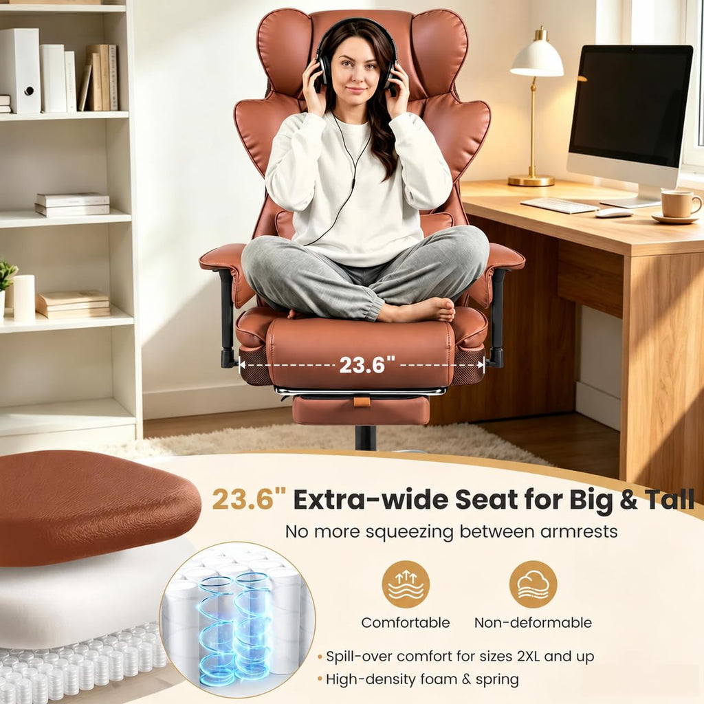 Big and Tall Office Chair 500 lbs PU Leather U997