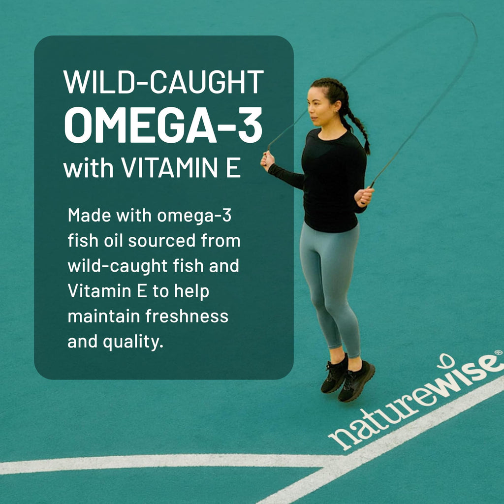 Omega 3 Fish Oil Supplement 1000mg 600 EPA 400 DHA Lemon Flavor 60 Softgels M792