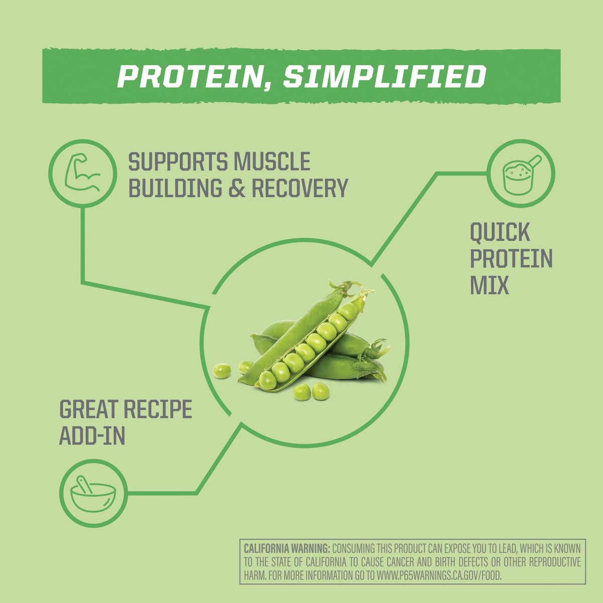 Organic Pea Protein Powder 35 Servings Unflavored D712346