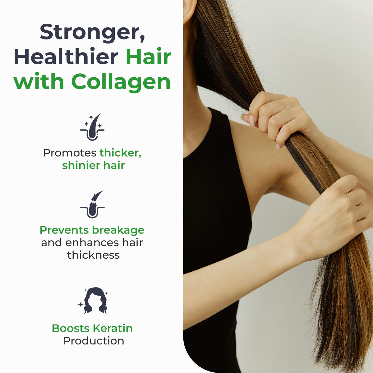Hydrolyzed Bovine Collagen Peptides Powder with Vitamin C, Hyaluronic Acid, Zinc & B3 O7197