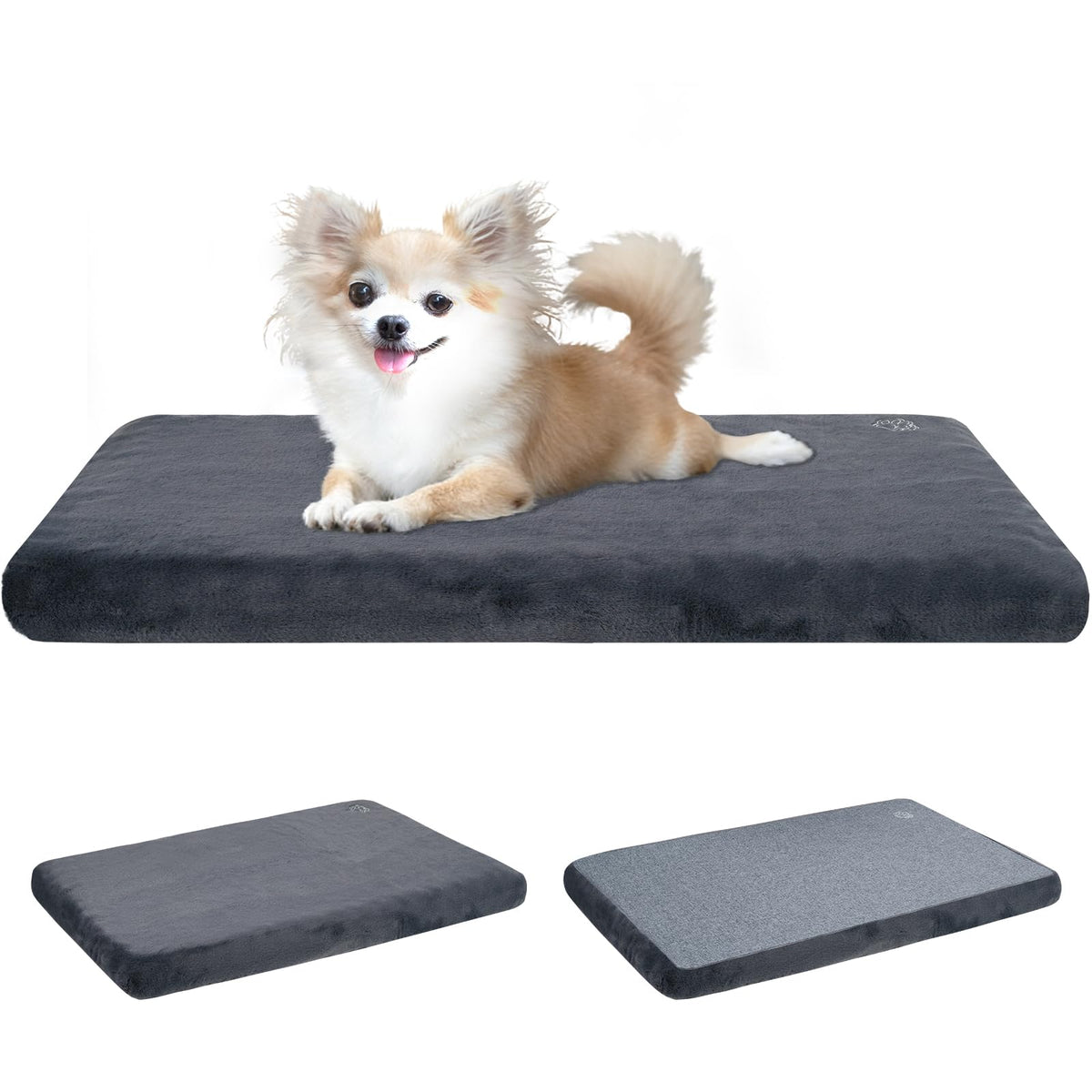 Ultra Soft Grey Small Dog Bed Mat E4638