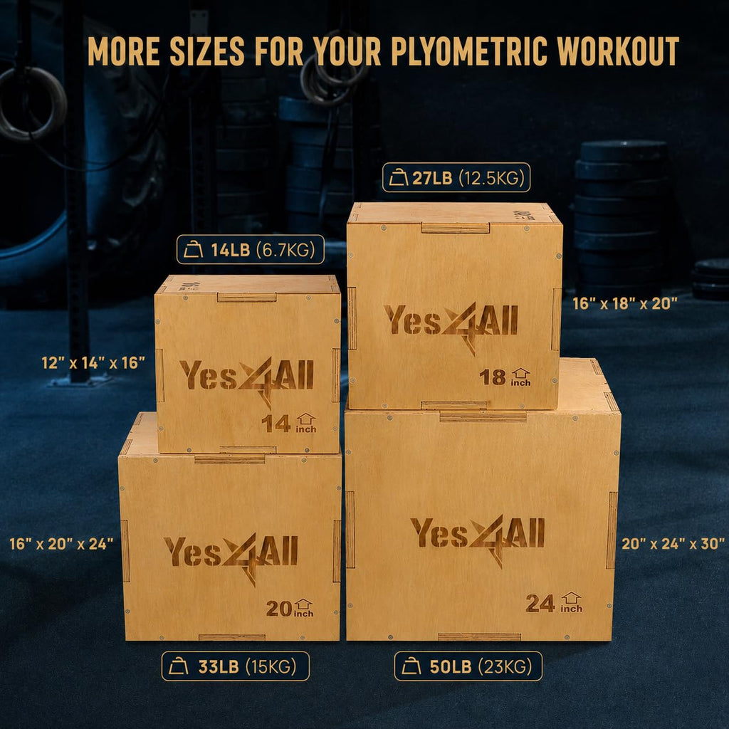 3-in-1 Wooden Plyo Box Q553