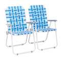 Folding Webbed Lawn Beach Chair D9661