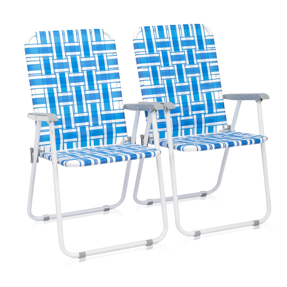 Folding Webbed Lawn Beach Chair D9661