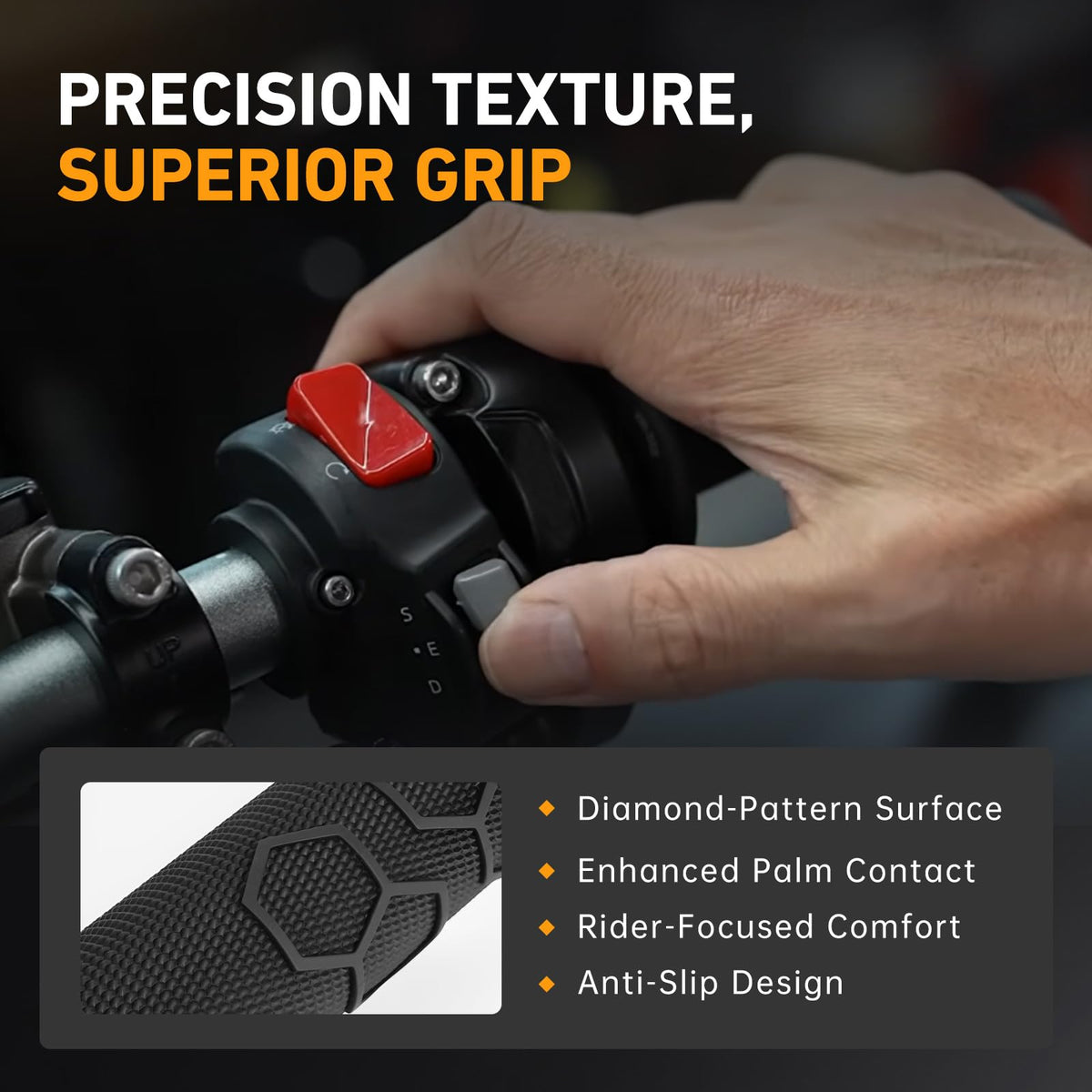 Electric Throttle Handle Assembly with Cable and Spare Right Handlebar Grip V497