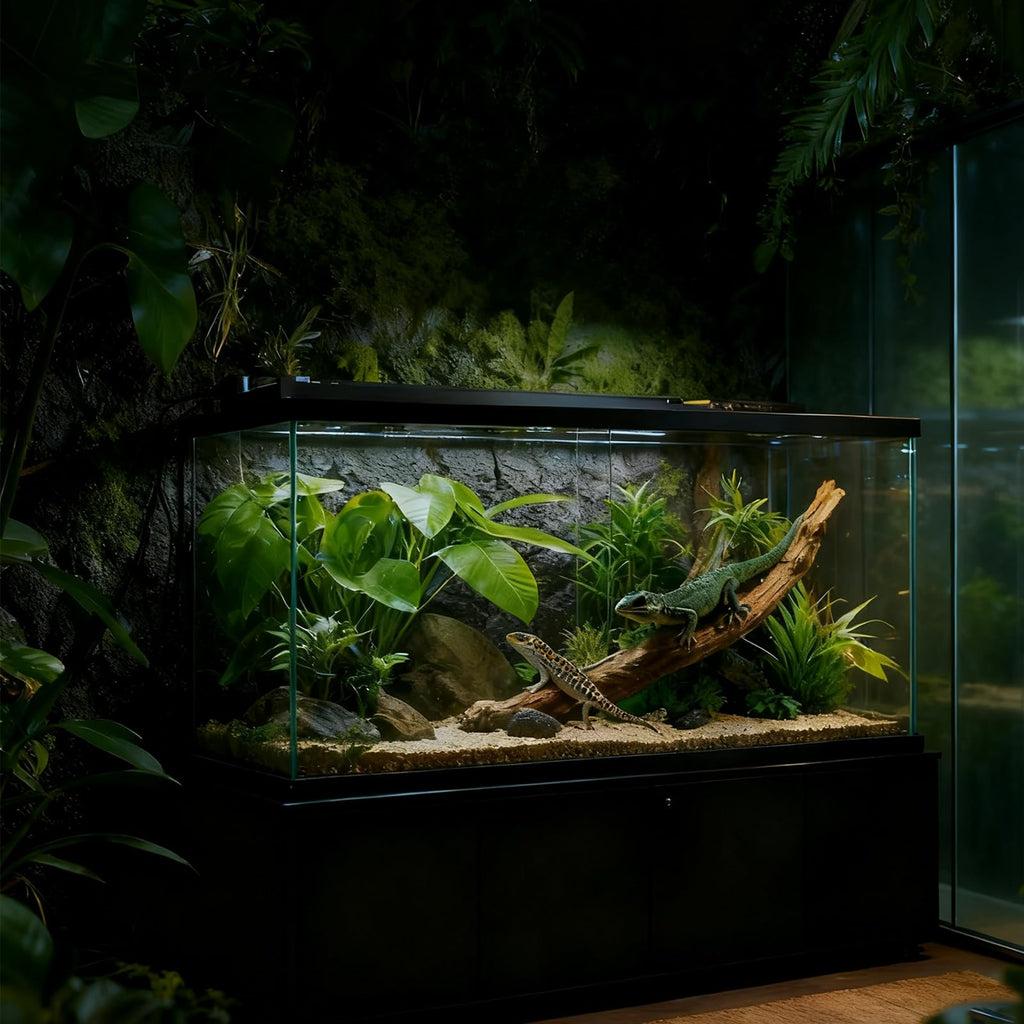 15W T5 HO UVB Terrarium Hood with Detachable Curved Reflector C2890