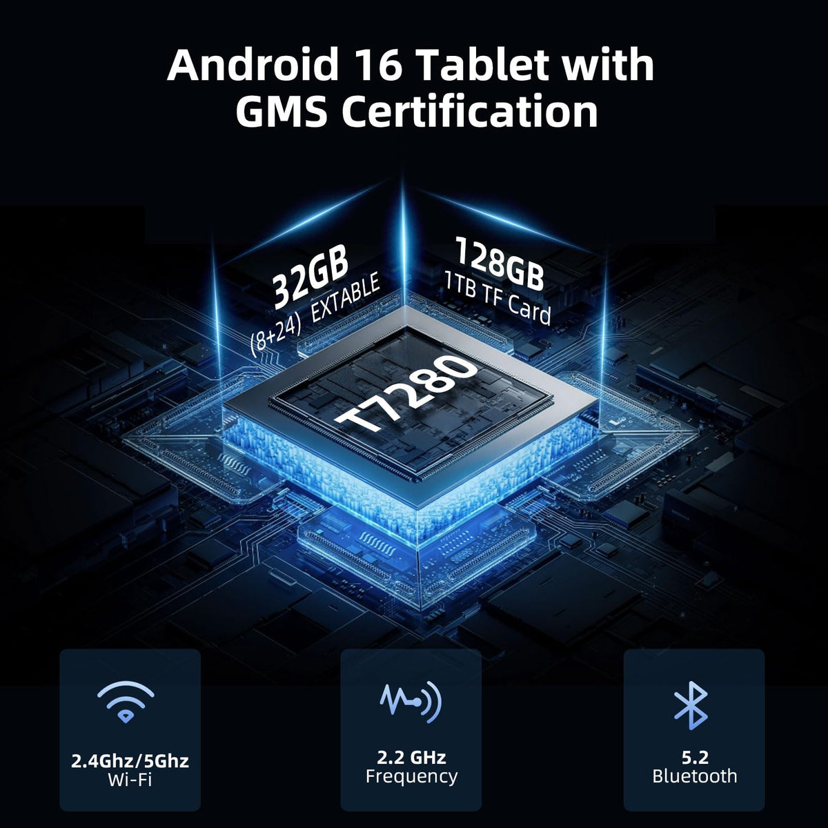 10 Inch Android 16 Tablet 32GB RAM 128GB ROM I333529
